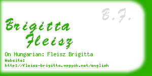 brigitta fleisz business card